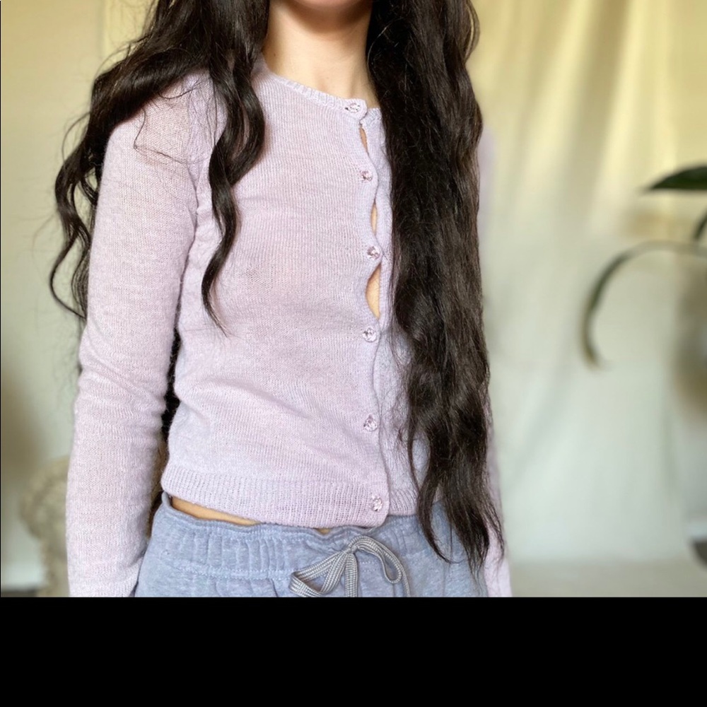 Mixed blend cardigan
